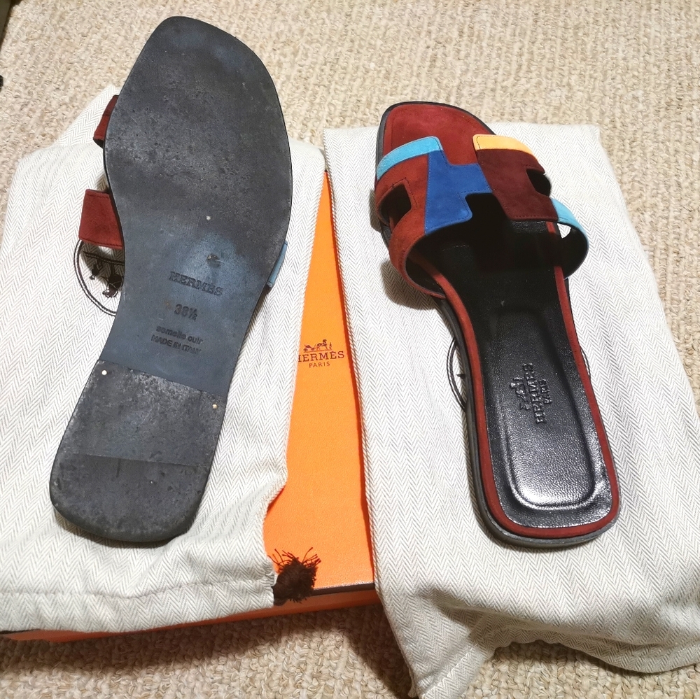 authentic Hermes sandals